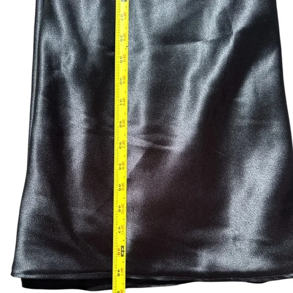 Birdy Grey Kensie Dress Women’s Elegant Shiny Satin Black One-Shoulder Sz Small - Picture 9 of 9